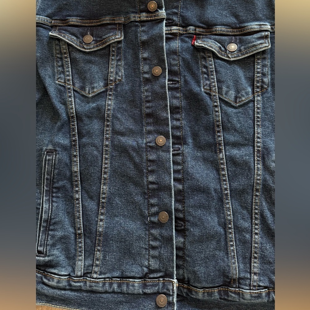 Levi's Dark Blue Denim Jacket - Picture 2 of 11